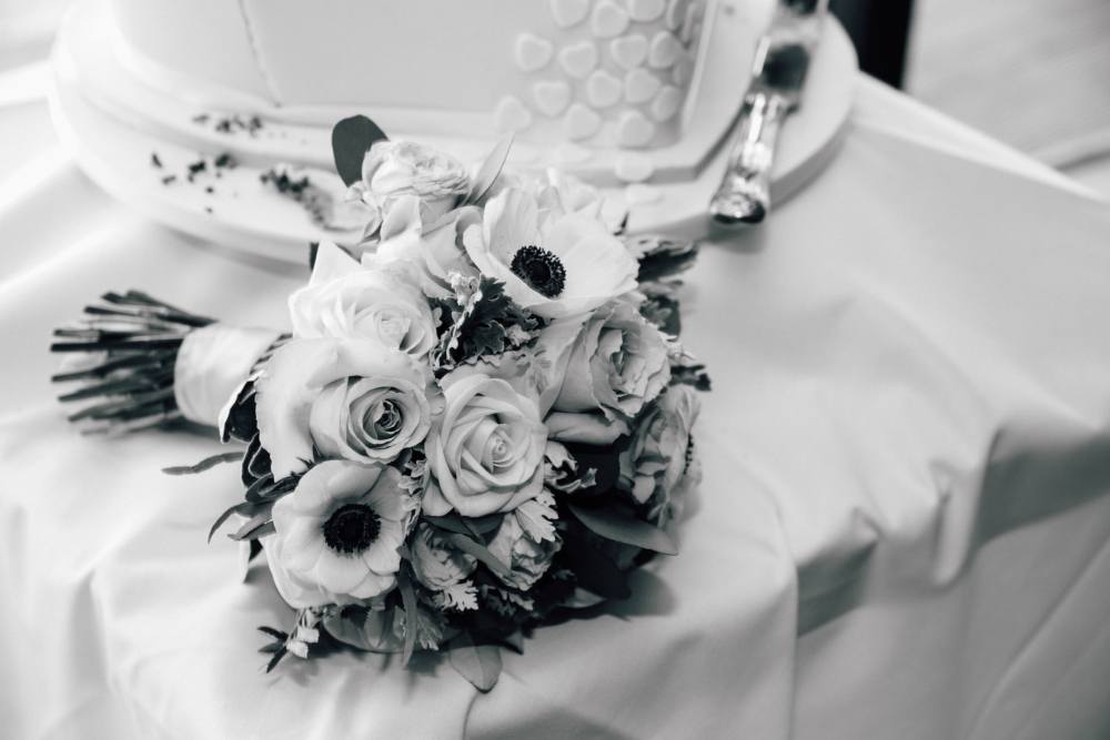 Fleur de mariage et deuil
